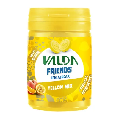 Valda Friends Frutas Amarelas Pote 50g