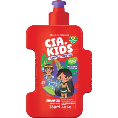 Shampoo Cia Kids Lisinhos Tropicais 250Ml preço