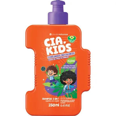 Shampoo Cia Kids 3X1 Todos Os Tipos De Cabelinhos Brasileiros 250Ml preço