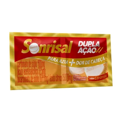 Sonrisal Efervescente Sabor Laranja 2 Comprimidos