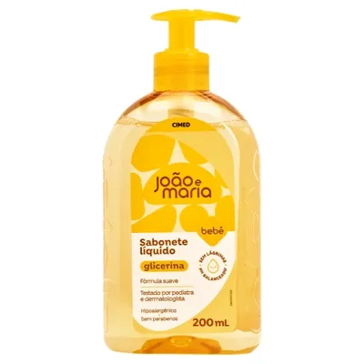 Sabonete Líquido de Glicerina João e Maria 200ml