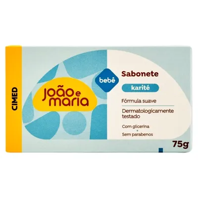Sabonete Barra Karité João e Maria Com Glicerina 75g