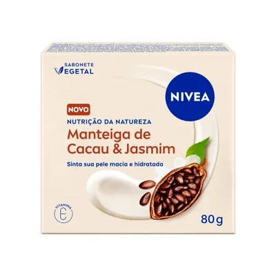 Sabonete Barra Vegetal Manteiga De Cacau & Jasmim Nivea Nutrição Da Natureza 80G preço