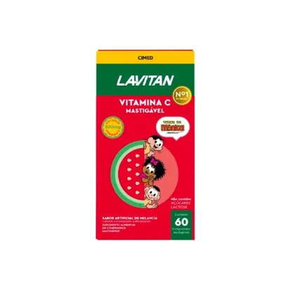 Lavitan Vitamina C Turma Da Mônica Melancia 60 Comprimidos Mastigaveis