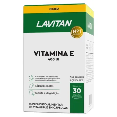 Lavitan Vitamina E 400Ui 30 Cápsulas preço