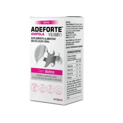 Suplemento Vitamínico Adeforte Turbo + Biotina 3ml