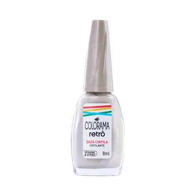 Esmalte Cintilante Zazá Cintila Colorama Retrô 8ml