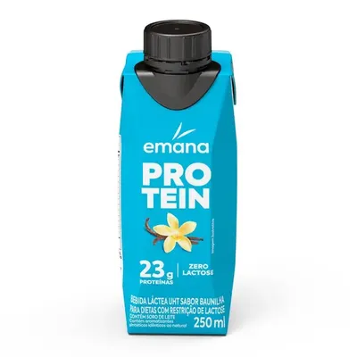 Whey Protein Emana Baunilha Zero Lactose 23g 250ml