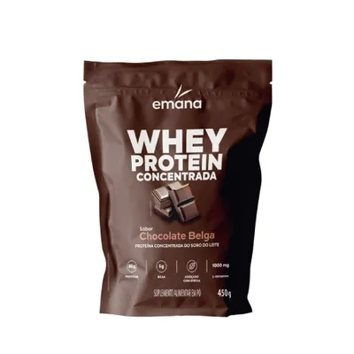 Whey Protein Emana Chocolate Belga 20g Protein Pouch 450g