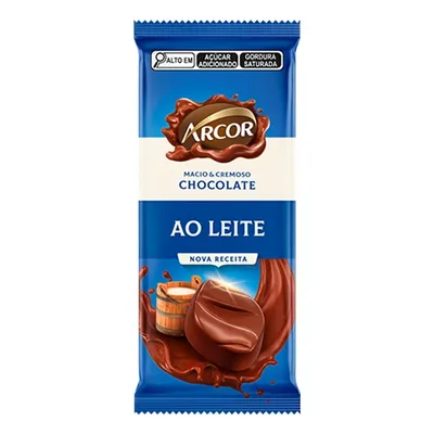 Chocolate Arcor ao Leite  80gr