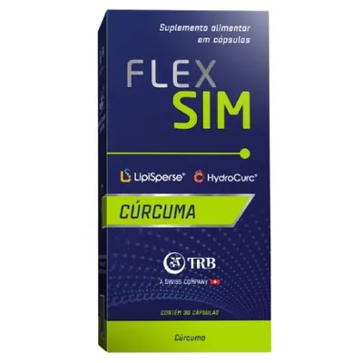Suplemento Alimentar FlexSim Cúrcuma 30 Cápsulas