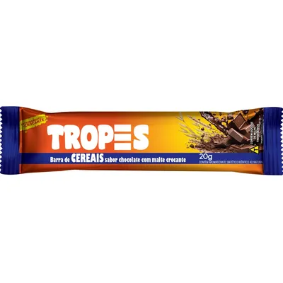 Barra Cereal Tropes Choc Malte Crocante 20g