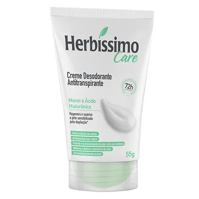 Antitranspirante Creme Herbíssimo Care Monoi E Ácido Hialurônico 55G preço
