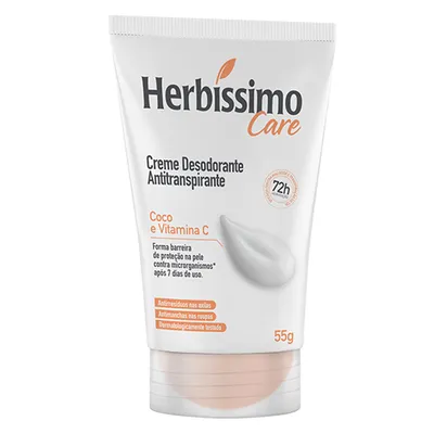 Antitranspirante Creme Herbíssimo Care Coco E Vitamina C 55G preço