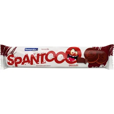 Biscoito Recheado Spantooo Chocolate 80G preço
