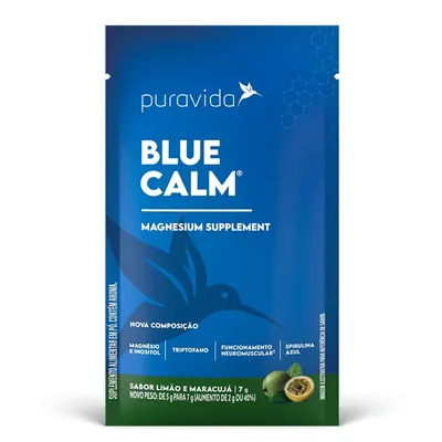 Suplemento Alimentar Em Pó Pura Vida Blue Calm Limão E Maracujá Envelope 7G preço