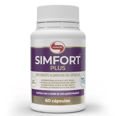 Simfort Plus Probiotico Vitafor 60 Cápsulas