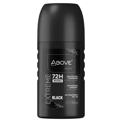 Antitranspirante Roll-On Above Men Extreme Invisible Black 50ml