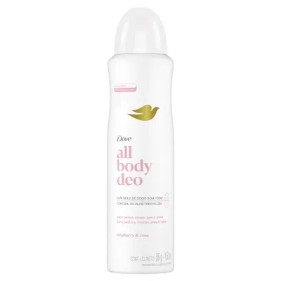 Desodorante All Body Deo Dove Raspberry e Rose Aerosol 150 ml