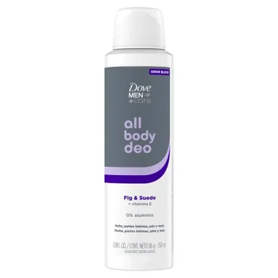 Desodorante All Body Deo Dove Men Fig e Suede Aerosol 150ml