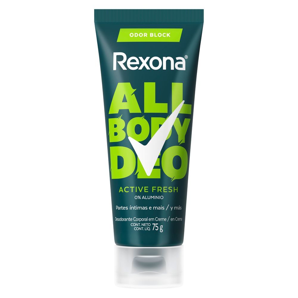 All Body Deo Rexona Active Fresh Em Creme 75g