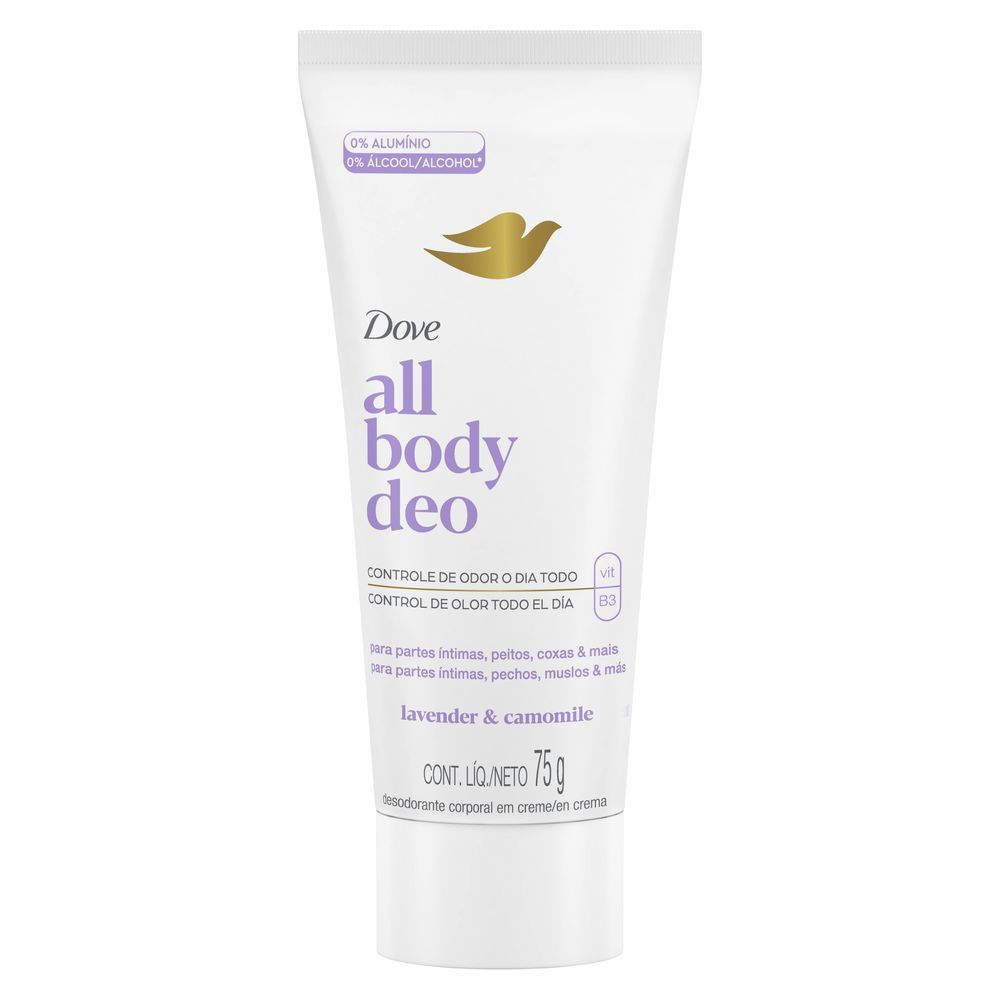 Desodorante All Body Deo Dove Lavanda e Camomila Em Creme 75g