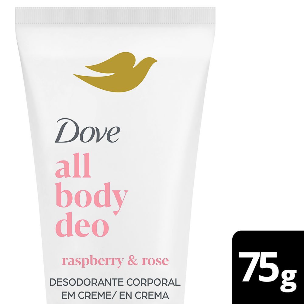 Desodorante Creme Raspberry & Rose Dove All Body Deo 75g