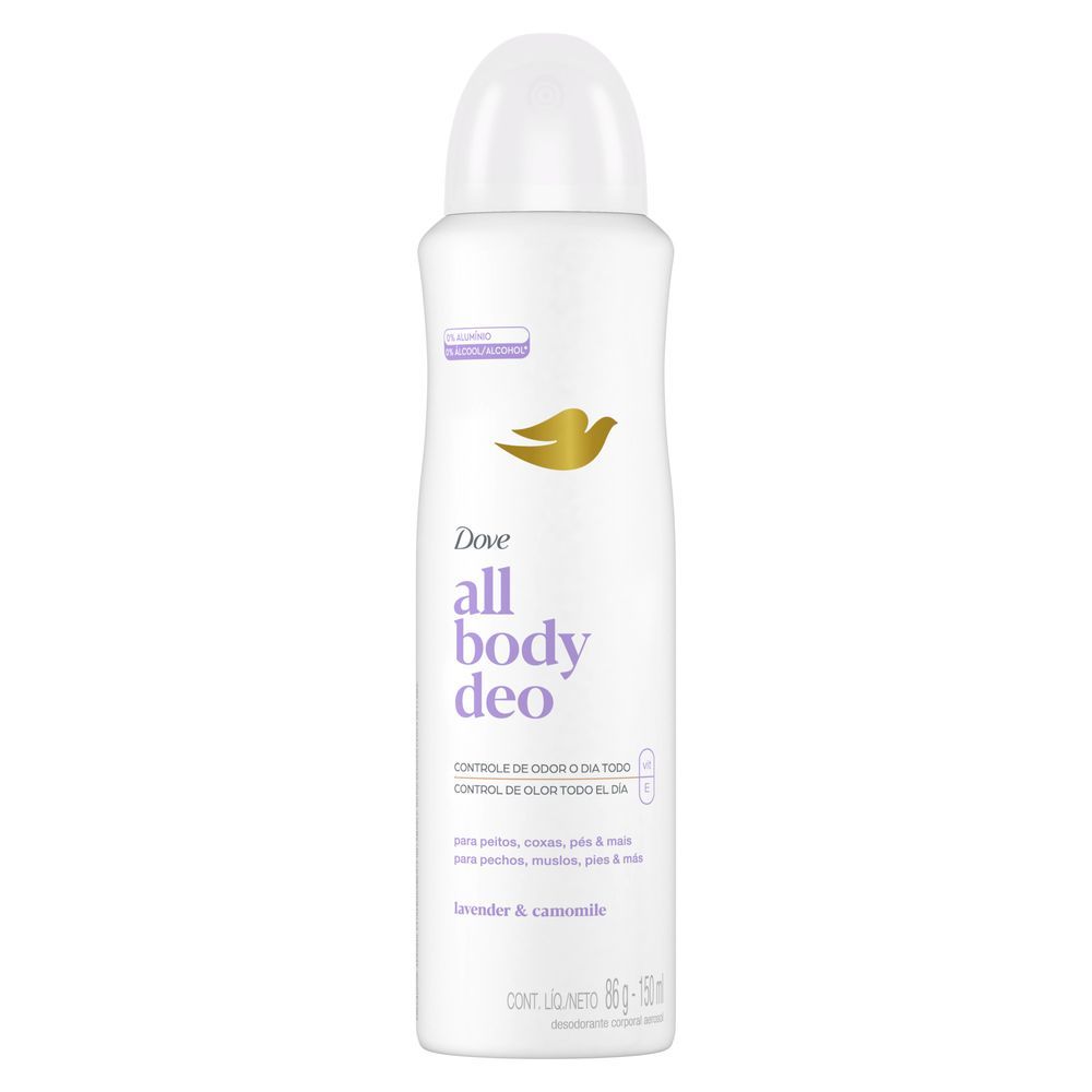 Desodorante All Body Deo Dove Lavander & Camomile Aerosol 150 Ml preço