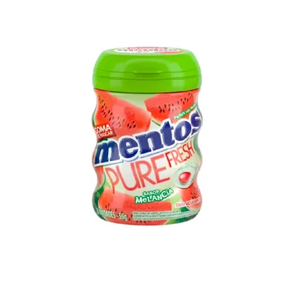 Goma De Mascar Melancia Zero Açúcar Mentos Pure Fresh Pote 56G 28 Unidades preço