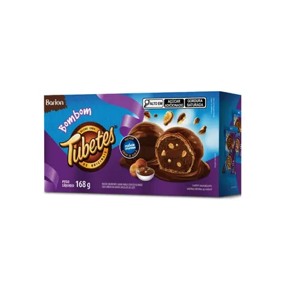 Bombom Tubetes Barion Nut Cream 168g