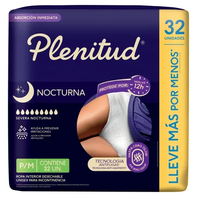 Roupa Intima Plenitud Noturna P/M 32 Unidades