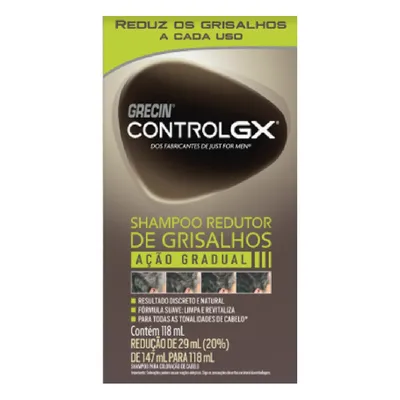 Shampoo Grecin Redutor de Grisalhos Control GX 118ml
