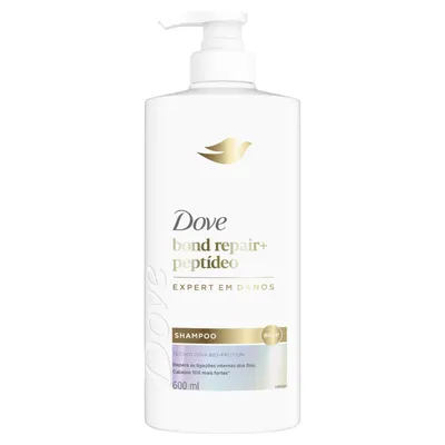 Dove Shampoo Bond Intense Repair + Peptídeo 600ml