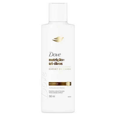Dove Shampoo Nutrição Tri-Óleos 190ml
