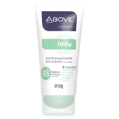 Antitranspirante Creme Above Women Invisible Lady 50g 