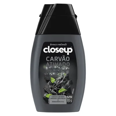 Creme Dental Close Up Liquifresh Carvão Ativado 60g
