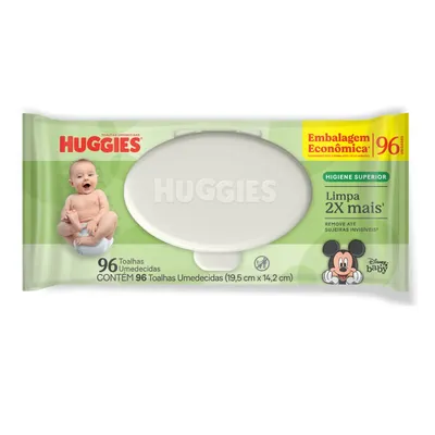 Lenço Umedecido Huggies Disney Baby Com 96 Unidades preço