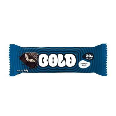 Barra De Proteína Bold Cookies Black 60g