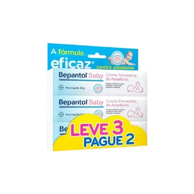 Creme Preventivo De Assaduras Bepantol Baby 30G Leve 3 Pague 2 preço