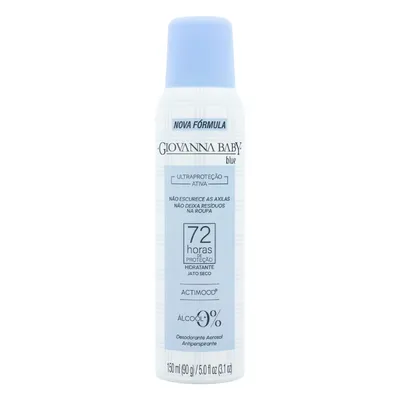 Desodorante Aerossol Giovanna Baby Jato Seco Blue 72h 150ml