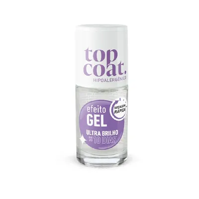 Esmalte Blant Top Coat Gel Incolor Base Efeito 8,5ml