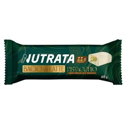 Barra Nutrata Bacio Di Latte Pistache Com Chocolate Branco 40g