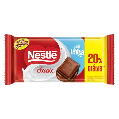 Chocolate ao Leite Classic 80g Grátis 20%