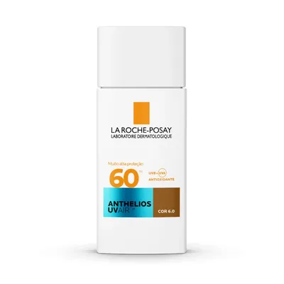 Protetor Solar Com Cor 6.0 FPS 60 La Roche-Posay Anthelios UVAir 45ml