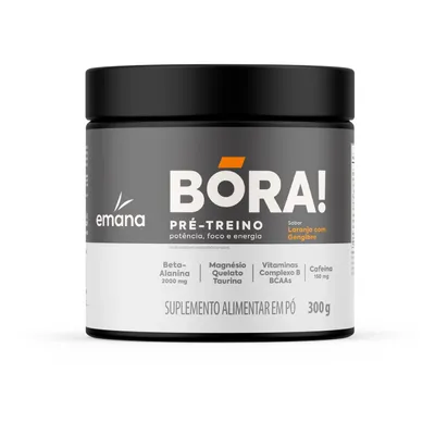 Suplemento Pó Laranja com Gengibre Emana Bóra! 300g