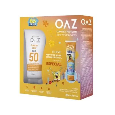 Kit Protetor Solar Oaz FPS50 200ml + Protetor Solar Baby FPS60 125ml