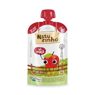 Papinha De Fruta Orgânico Natuzinho Maçã 99g