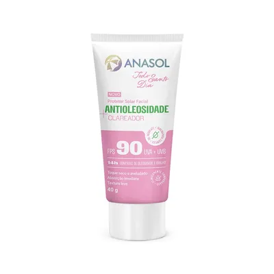Protetor Solar Anasol Antioleosidade Clareador Todo Santo Dia FPS90 40g