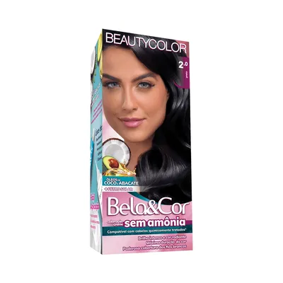 Tintura Beauty Color Bela&Cor Sem Amônia 2.0 Preto