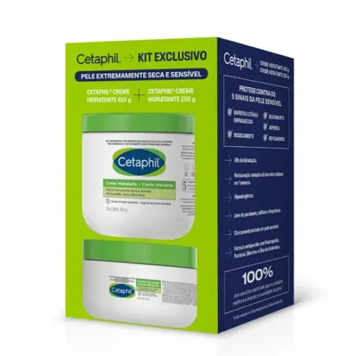 Kit Cetaphil Creme Hidratante 453g + Creme Hidratante 250g